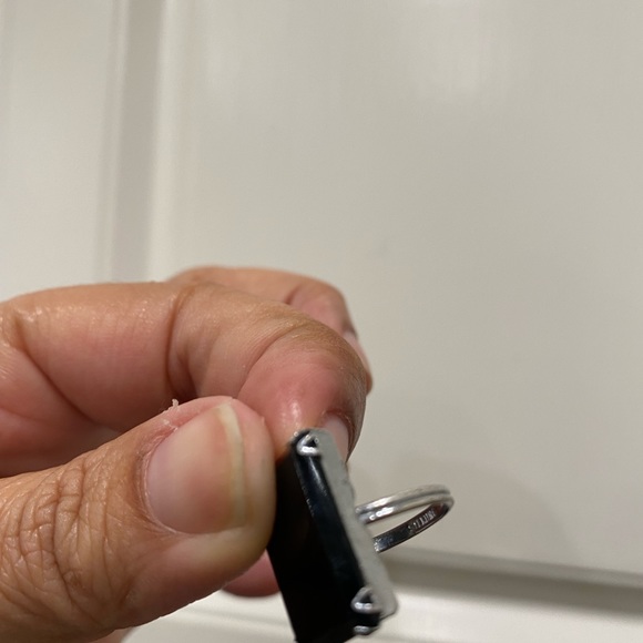 This precious 2.5g Sterling Silver ring, sold to me as onyx is marked, size 2.75 - Picture 15 of 16